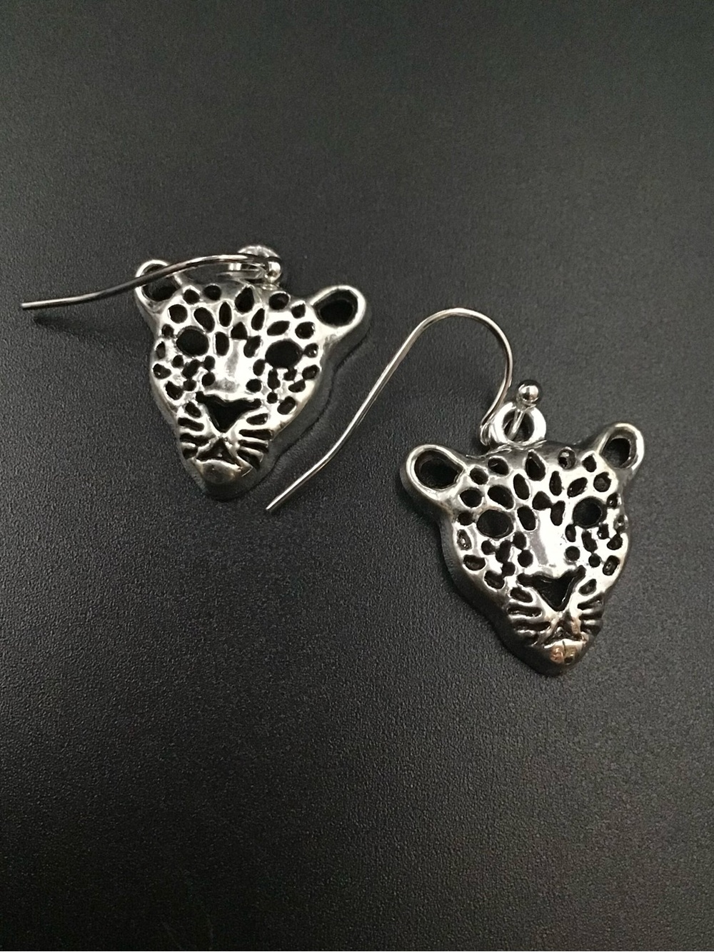 Cheetah Face Earrings